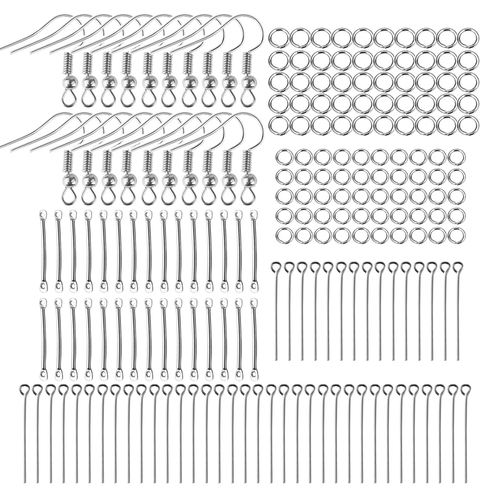 Jewelry Making Jump Rings - 220pcs Earring Hooks Jump Rings Silver