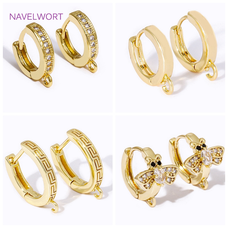 Jewelry Making Soldering Kit - Luxury 18K Gold Plated Brass Round