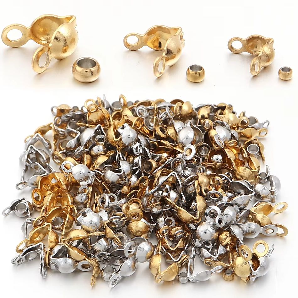 Jewelry Making Class - 40-200pcs Stainless Steel Connector Clasp Crimp