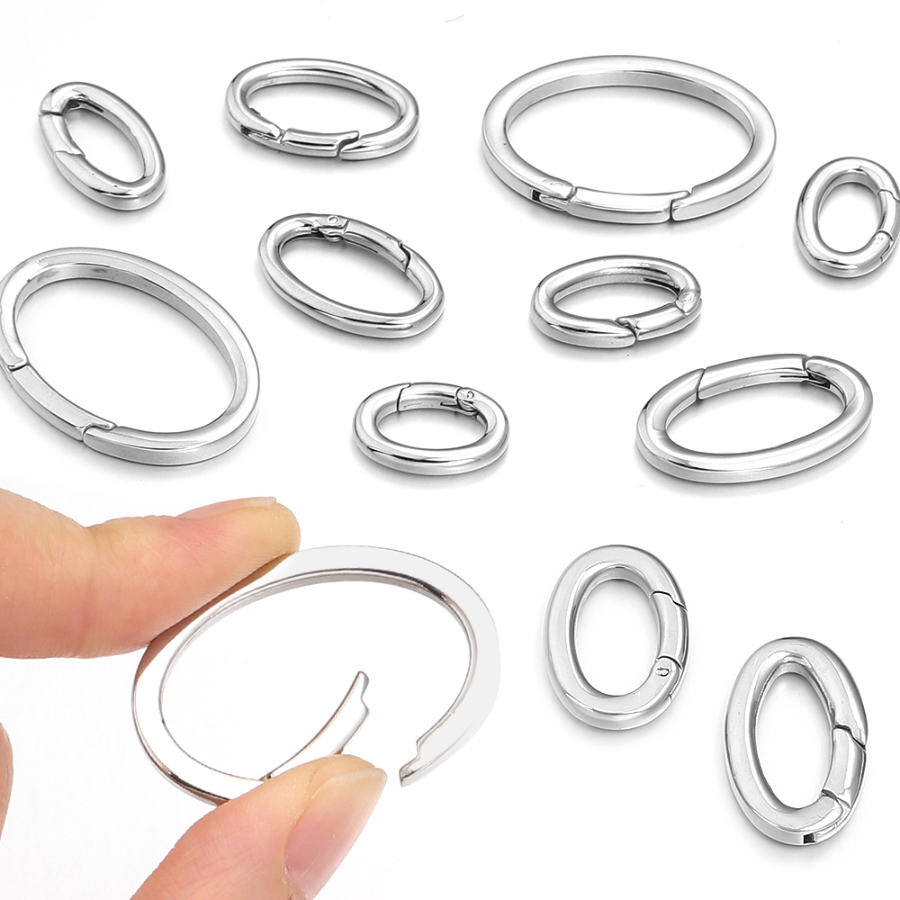 1pc Stainless Steel Spring Cla - đánh giá và giá Jewelry Making Jump Rings