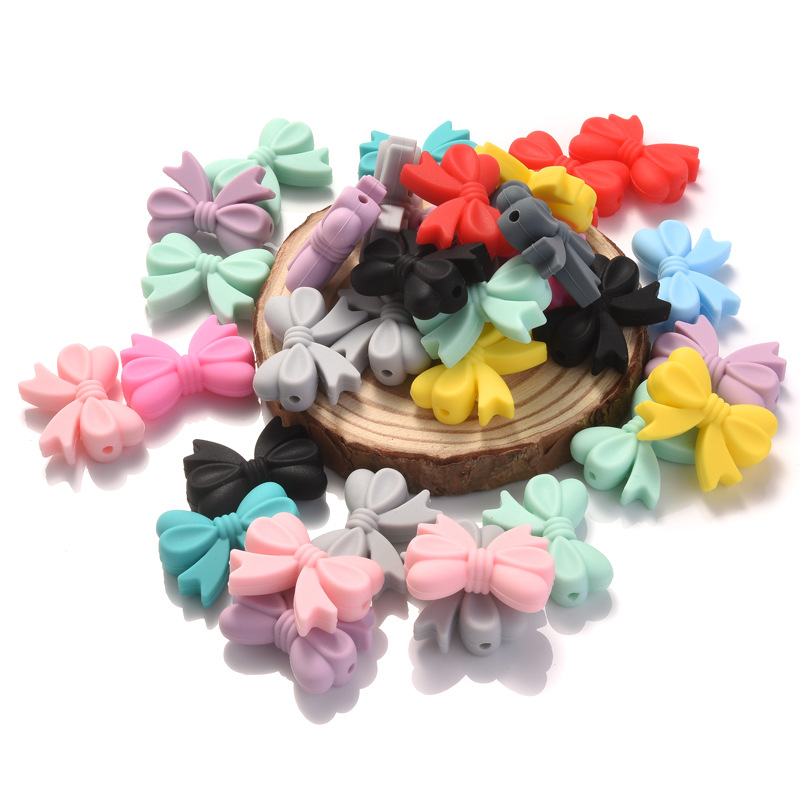 5pcs Silicone Bowknot Beads, B - đánh giá và giá Jewelry Making 3 Year Old