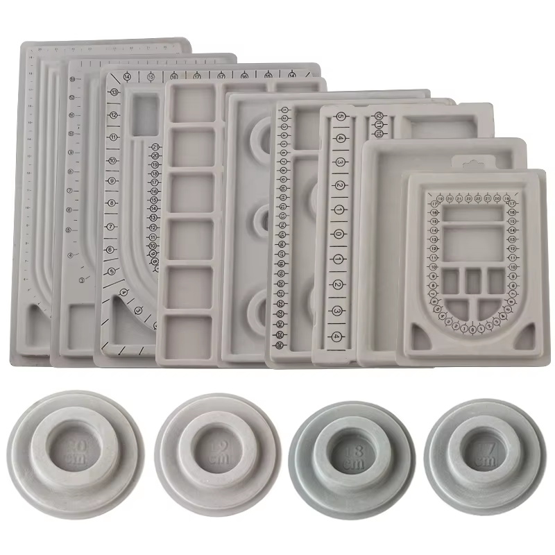 1PC Grey Flocked Bead Board Br - đánh giá và giá Jewelry Making Education