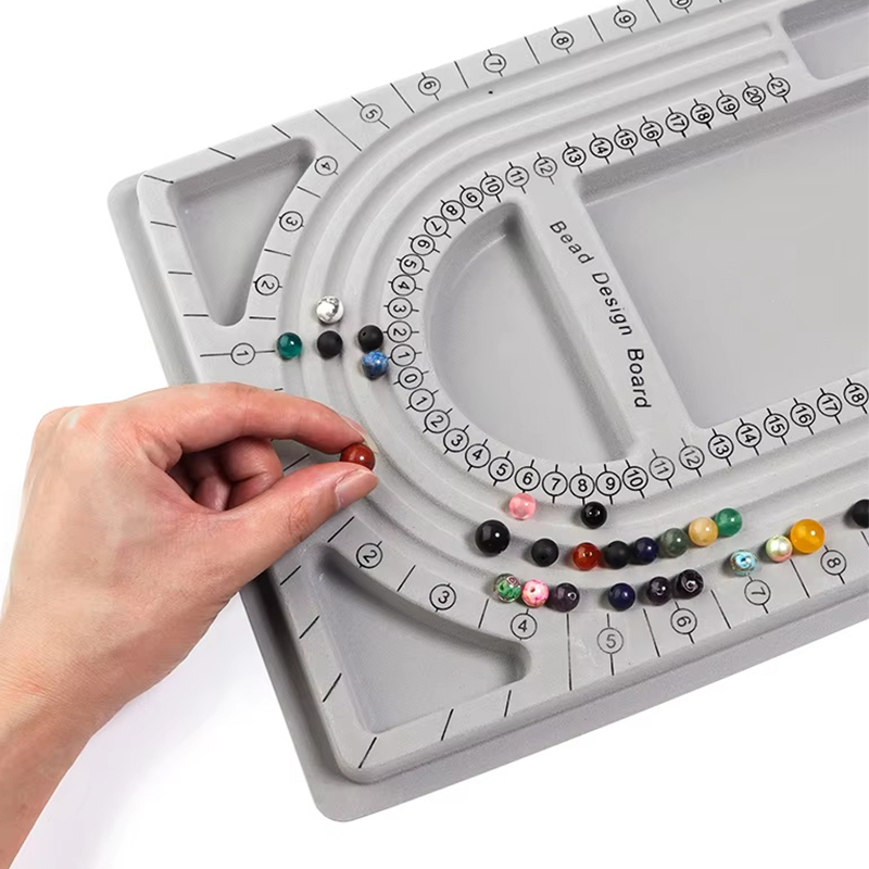 1PC Grey Flocked Bead Board Br - đánh giá và giá Jewelry Making Education