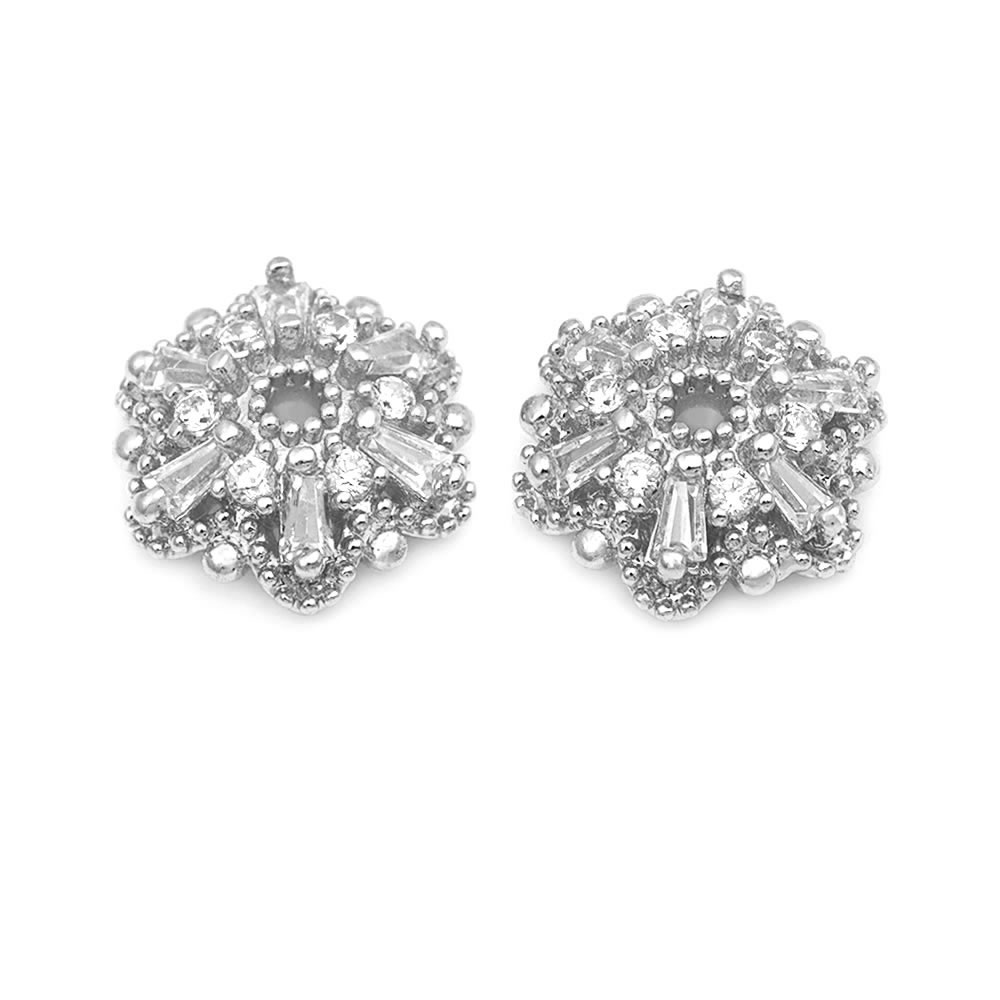 18K Gold Color Brass Zircon Fl - đánh giá và giá Bead Cap Flower