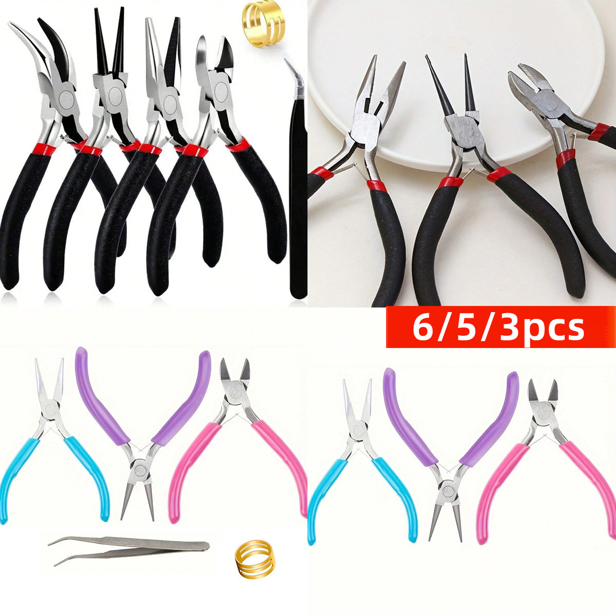 6/5/3pcs Jewelry Making Tools  - đánh giá và giá Jewelry Making Needle Nose Pliers
