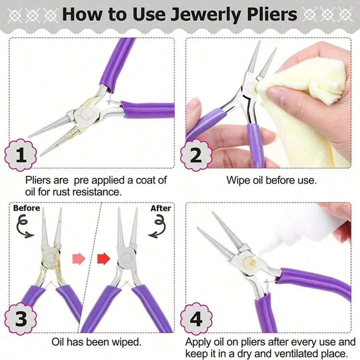 6/5/3pcs Jewelry Making Tools  - đánh giá và giá Jewelry Making Needle Nose Pliers