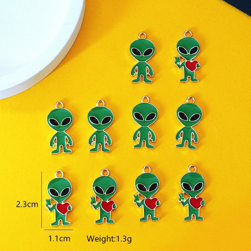 10pcs Simple Alien Alloy Drip  - đánh giá và giá Jewelry Making Diy