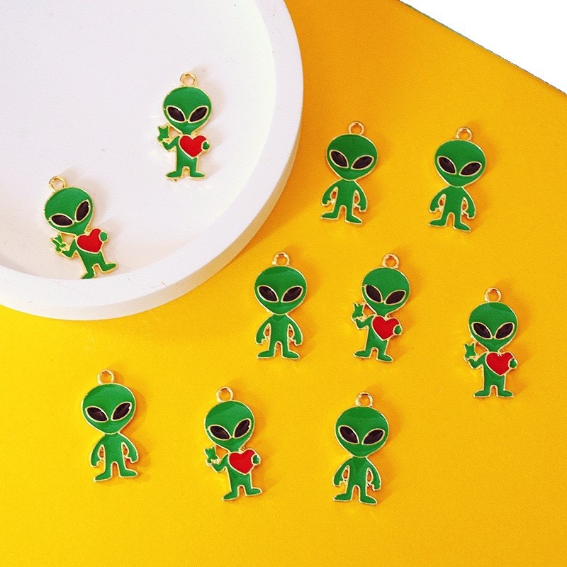 10pcs Simple Alien Alloy Drip  - đánh giá và giá Jewelry Making Diy