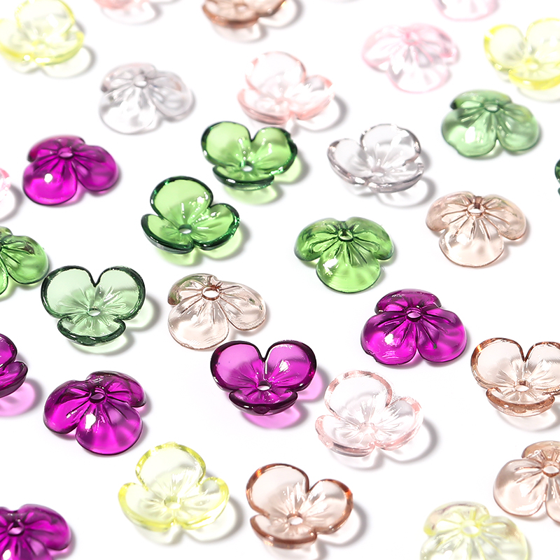 20pcs/lot Transparent Resin Pe - đánh giá và giá Bead Cap Flower