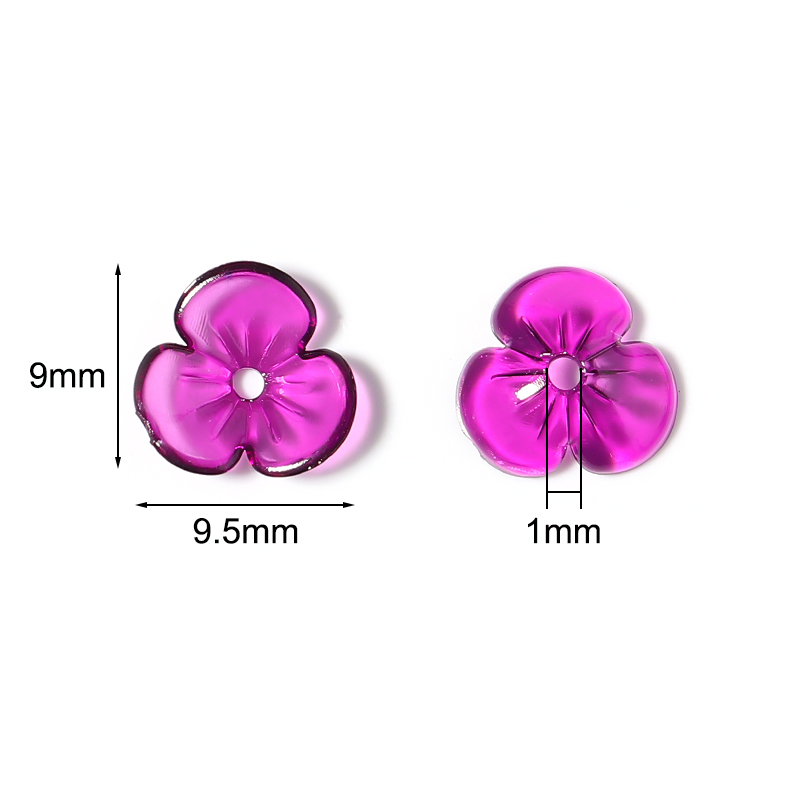 20pcs/lot Transparent Resin Pe - đánh giá và giá Bead Cap Flower