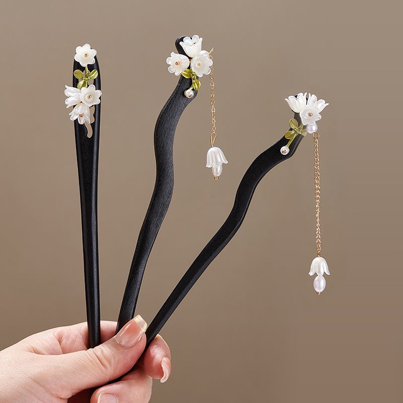 Wooden Flower Hairpin Vintage  - đánh giá và giá Jewelry Making Adults