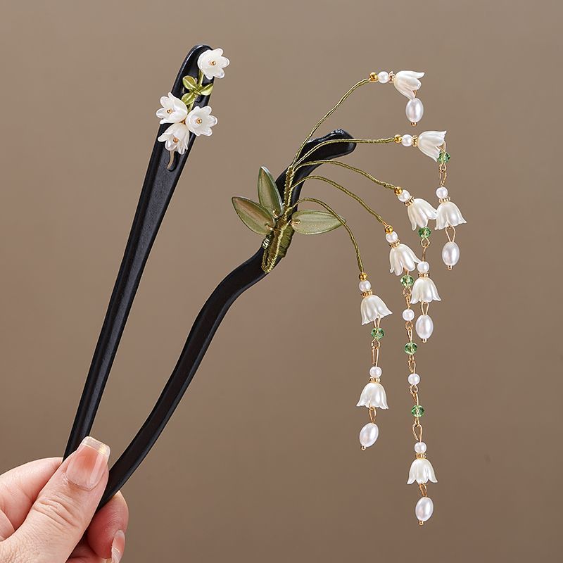 Wooden Flower Hairpin Vintage  - đánh giá và giá Jewelry Making Adults
