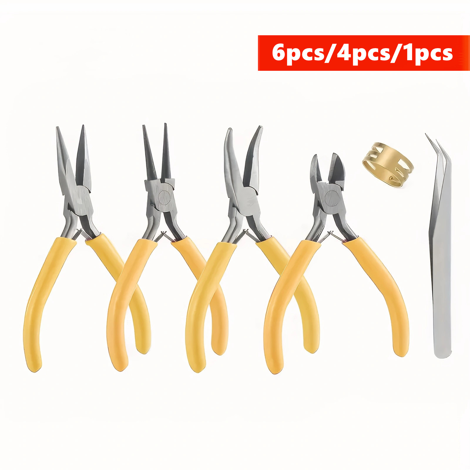 6/4/1pcs Yellow Jewelry Making - đánh giá và giá Jewelry Making Needle Nose Pliers