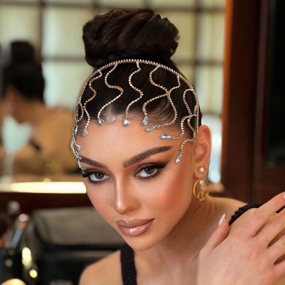 Snake Bend Rhinestone Headband - đánh giá và giá Jewelry Making Adults