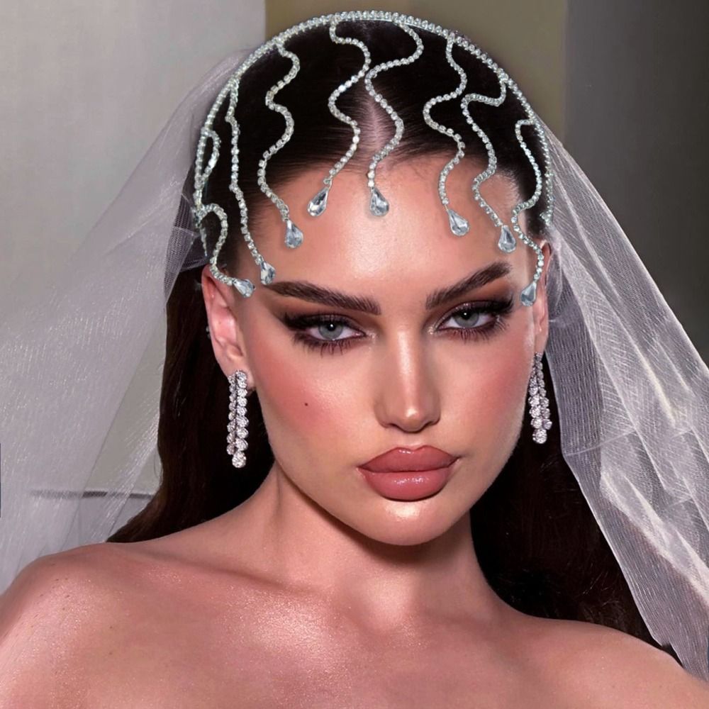 Snake Bend Rhinestone Headband - đánh giá và giá Jewelry Making Adults