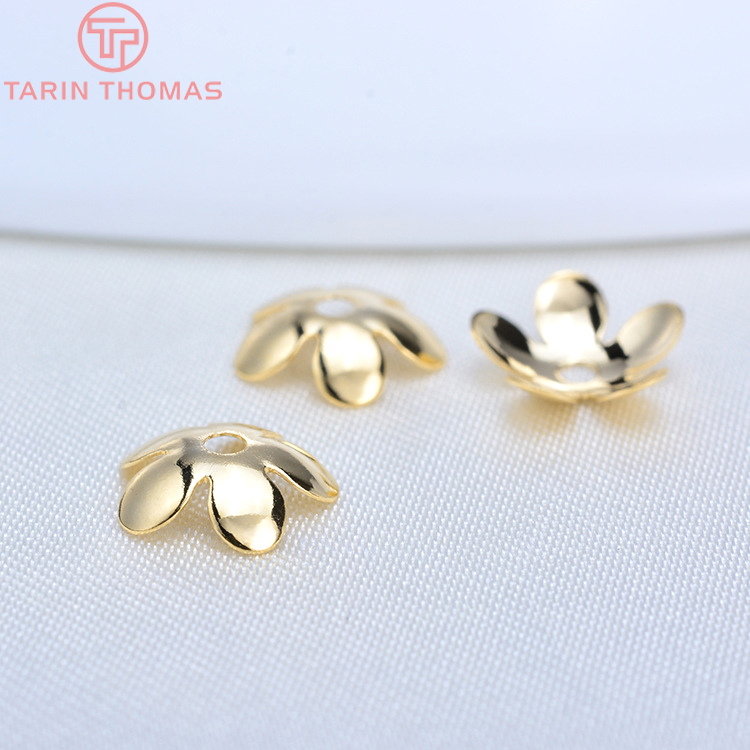 (3176)20 Chiếc 8.5MM Vàng 24K  - đánh giá và giá Bead Cap Flower