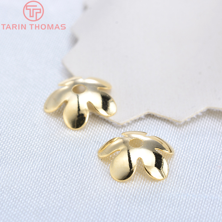 (3176)20 Chiếc 8.5MM Vàng 24K  - đánh giá và giá Bead Cap Flower