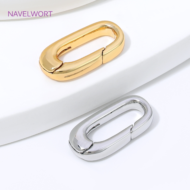 1/2/4Pcs 18K Gold Plated Oval  - đánh giá và giá Jewelry Making Pins