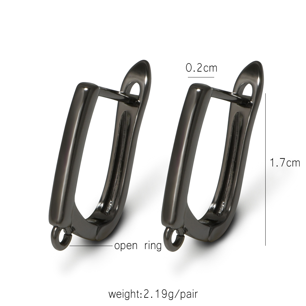 YANASI 1 Pair Gun Black  Brass - đánh giá và giá Jewelry Making Class