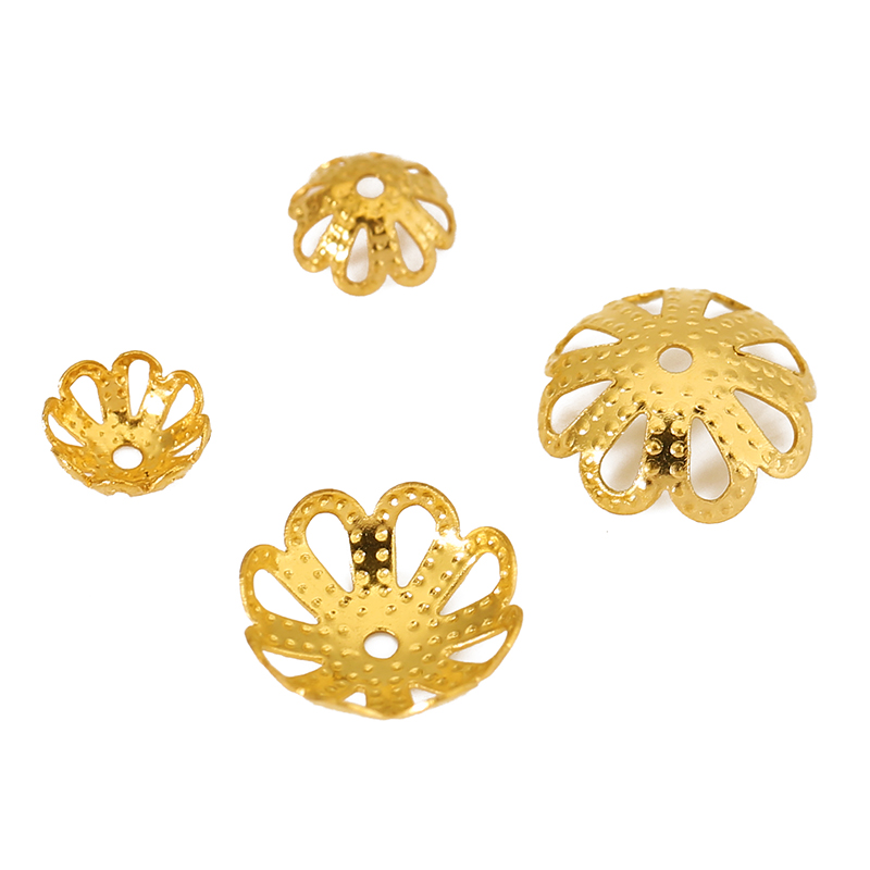 30pcs Never Fade PVD Stainless - đánh giá và giá Bead Cap Flower