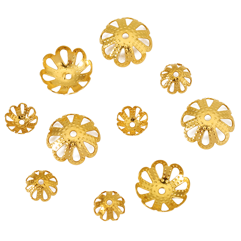 30pcs Never Fade PVD Stainless - đánh giá và giá Bead Cap Flower