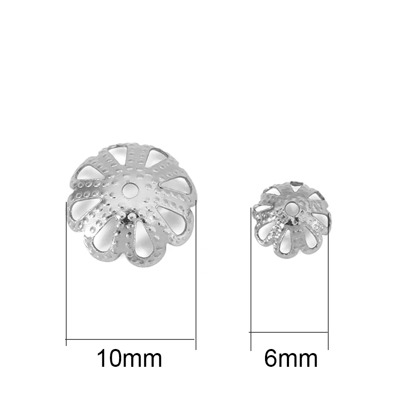 30pcs Never Fade PVD Stainless - đánh giá và giá Bead Cap Flower