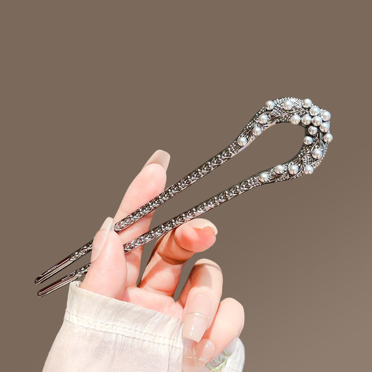 New Pearl U Shaped Hairpin For - đánh giá và giá Jewelry Making Adults