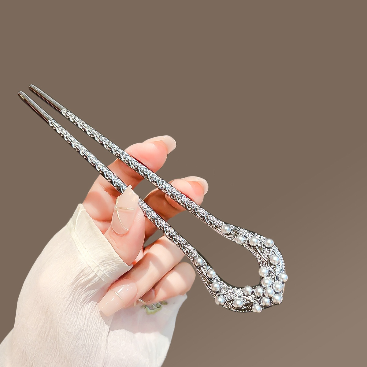 New Pearl U Shaped Hairpin For - đánh giá và giá Jewelry Making Adults