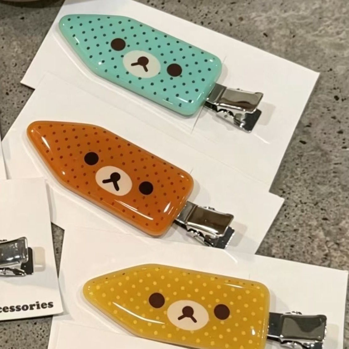 INS Bear Hair Clips Kiiroitori - đánh giá và giá Jewelry Making Adults
