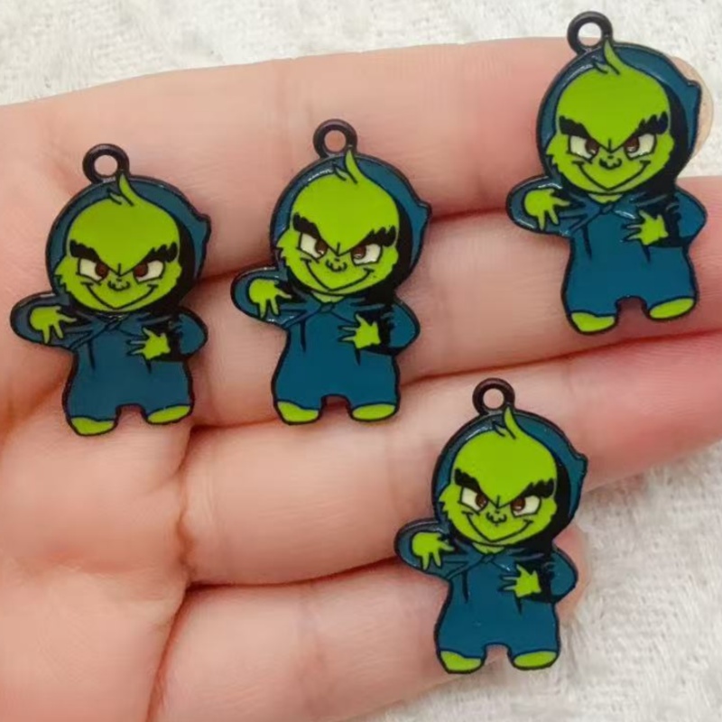 10pcs alloy drip oil cartoon C - đánh giá và giá Jewelry Making Diy