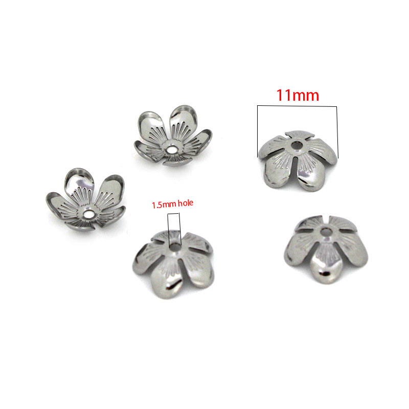 50Pcs 11mm Stainless Steel Flo - đánh giá và giá Bead Cap Flower