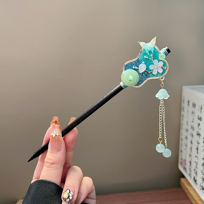 Classic Tassel Hair Stick Blac - đánh giá và giá Jewelry Making Adults
