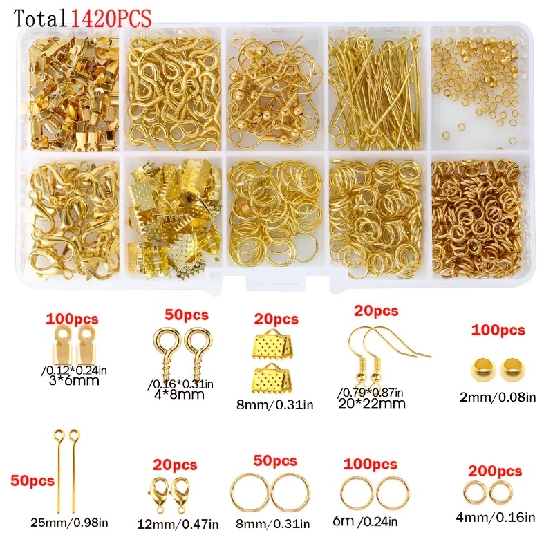 1420pcs 1box Jewelry Findings  - đánh giá và giá Jewelry Making Jump Rings